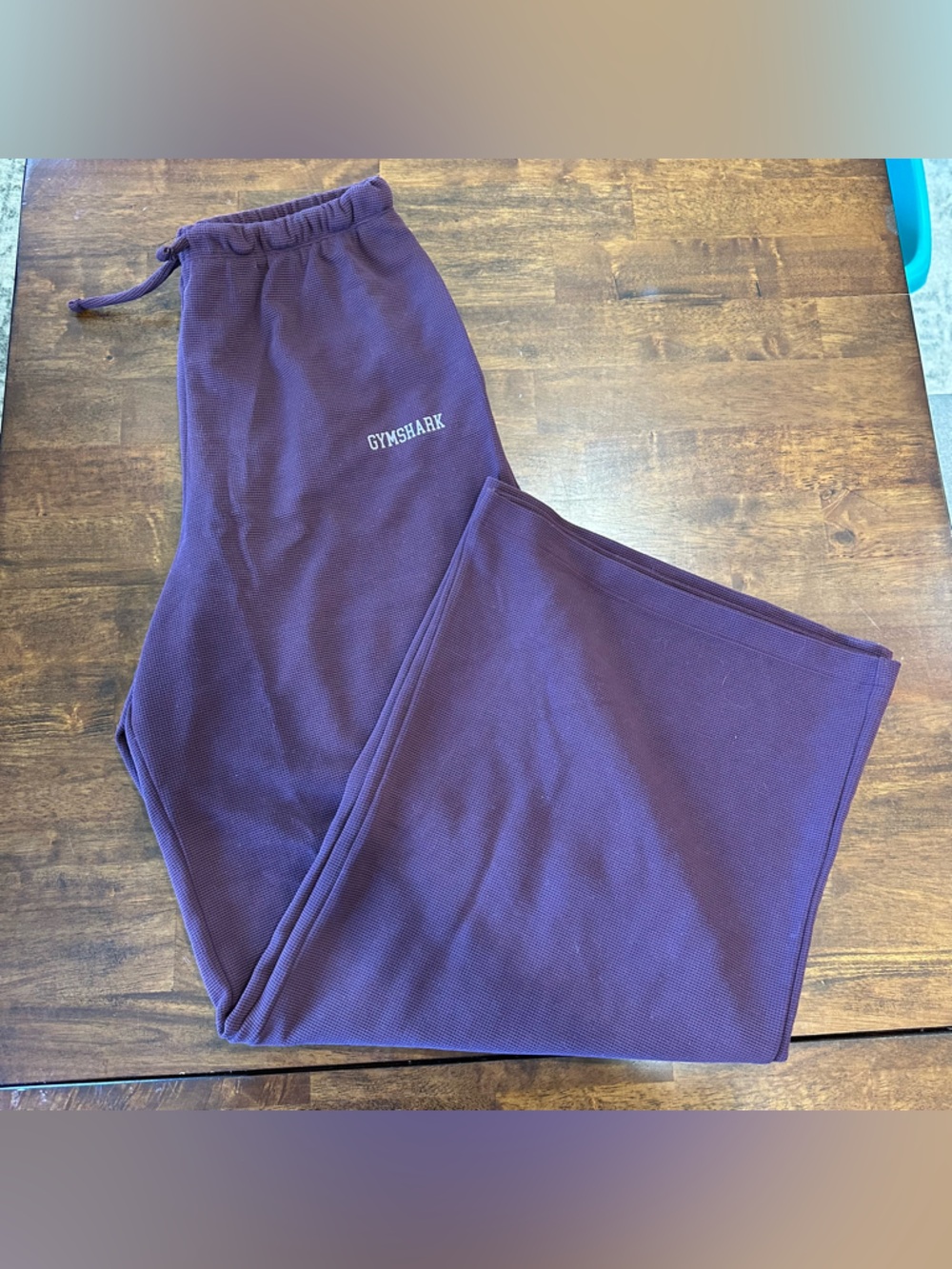 Gymshark Waffle Wide Leg Sweatpants